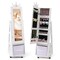 Costway Kids Jewelry Cabinet with Full-Length Mirror Foldable Drawer Anti-toppling System White/Pink